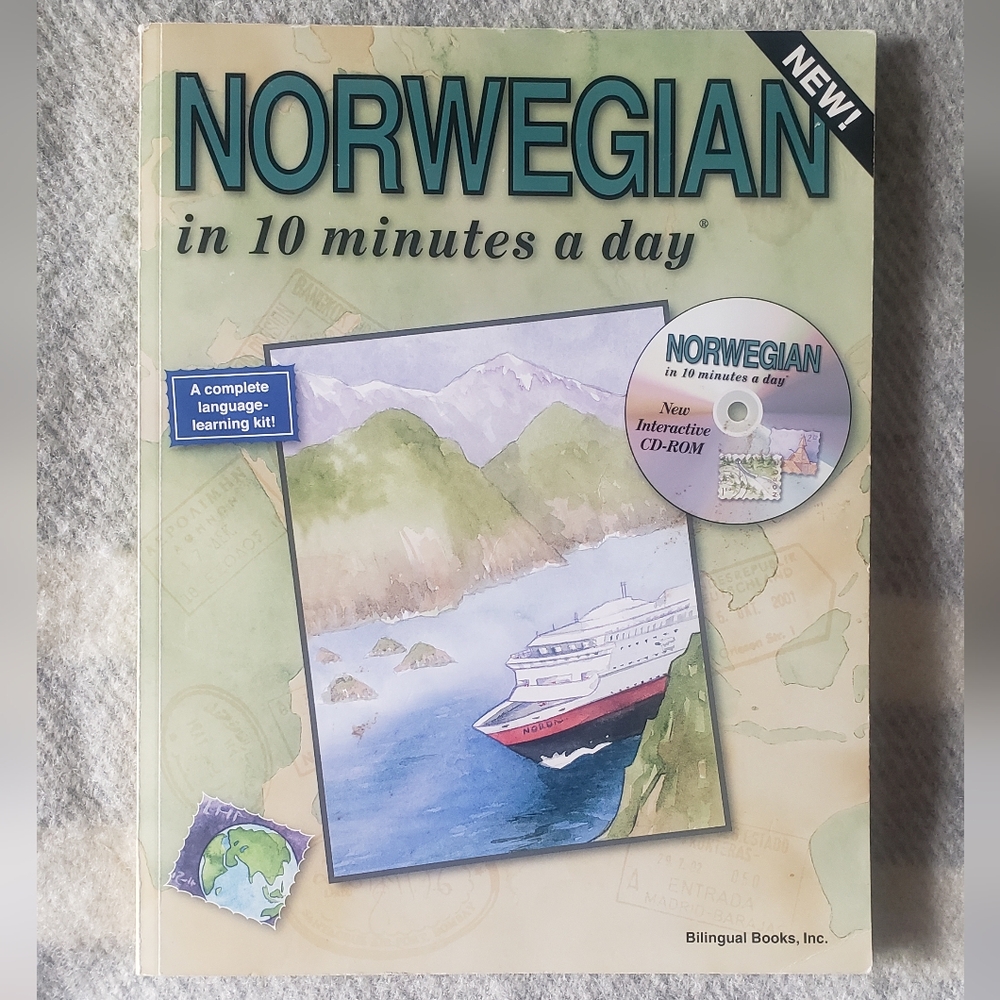 Norwegian Language Learning book (in ten minutes a day) easy for beginners